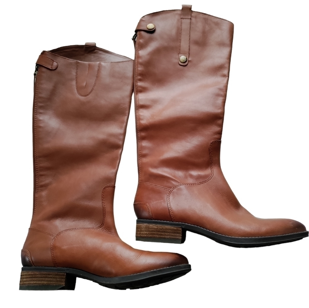 Sam Edelman Tall Brown Leather Riding Boots